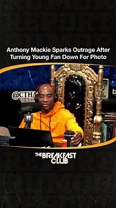 346K views · 6.8K reactions |  #RumorReport: #AnthonyMackie is catching the heat for turning down a photo opp with a young fan & #TheBreakfastClubBET weighs in 50/50 on the matter. Tap in  . Follow @breakfastclubam  | Breakfast Club | Facebook