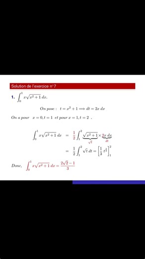 Calcul d’intégrales #maths #mathstricks