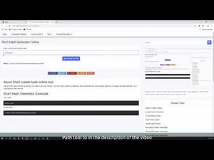 Sha1 Hash Generator Online