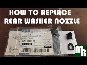 How to replace rear windshield window Washer Nozzle