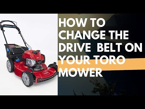 How To Change Drive Belt On Your Toro Mower