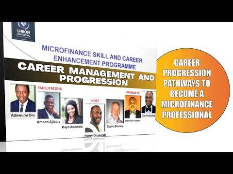 MICROFINANCE SKILL AND CAREER ENHANCEMENT PROGRAM 1 0 Career Management and Progression