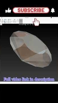How to Model a Realistic Diamond in SOLIDWORKS 💎 | Faceted Diamond Modeling Tutorial #solidworks