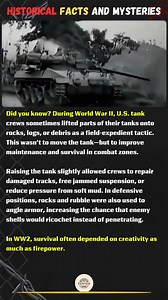 Why U.S. Tank Crews Lifted Their Tanks on Rocks in World War II #history #ww2 #war #didyouknow | Kenyeh