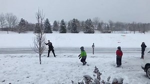 Snow days aren't only for the kids! Thanks to Jason Collins for sharing this video of New Palestine Police Department Officer Wade Whitaker who stopped by for a good old fashioned snowball fight with a group of boys on his beat! | WTHR-TV