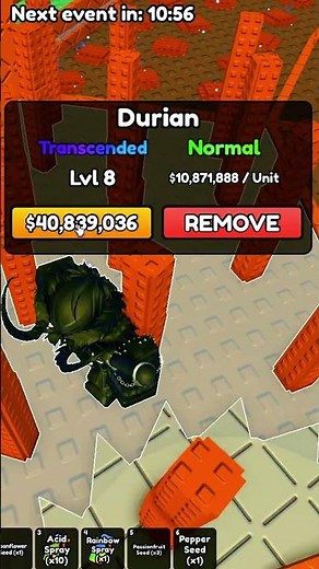 Rainbow Spray in Build a Ring Farm is TOO OVERPOWERED 💀 #robloxshorts