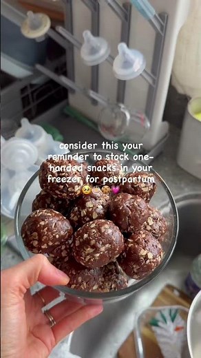 Quick one handed freezer snacks for postpartum 🤍🪺✨
