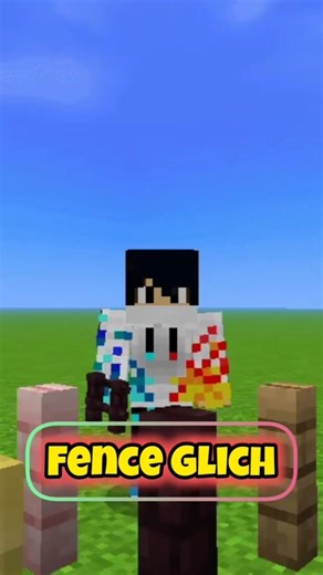 Minecraft Fence Glitch Fix This Mojanj #minecraft #shorts #viral