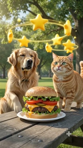 They Fainted Over a Burger! 😂🍔 | Dog vs Cat 🐶🐱 #shorts