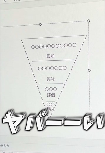 パワーポイントで簡単ピラミッド図の作り方