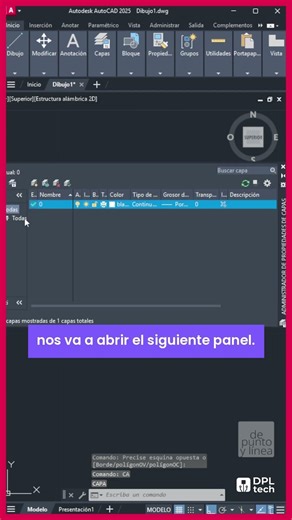 CAD 19 - Learn to create layers in AutoCAD (Spanish) | AUTOCAD 19 BASIC COURSE