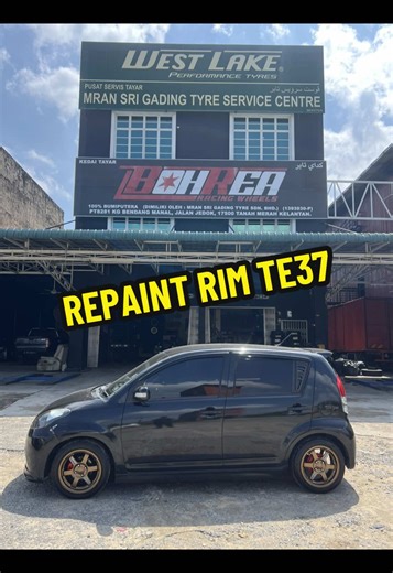 Repaint Rim and Spray Caliper for TE37