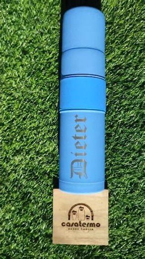 autocebante personalizado a láser permanente material acero inoxidable 🇧🇴🇲🇨🤠#parati #casatermo