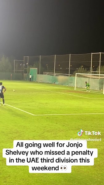 Jonjo Shelvey's Penalty Miss in UAE Third Division