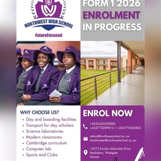 35 reactions · 12 comments |  Now Enrolling — Form 1, 2026! Join...