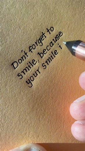 Is it the most beautiful handwriting ever?