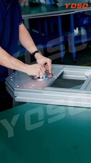 Arc guide rail, industrial assembly line assembly one video is enough！ https://yosorobot.com/ #arc #Factory #thk #kgt #Motion #Curve | YOSOmachinery