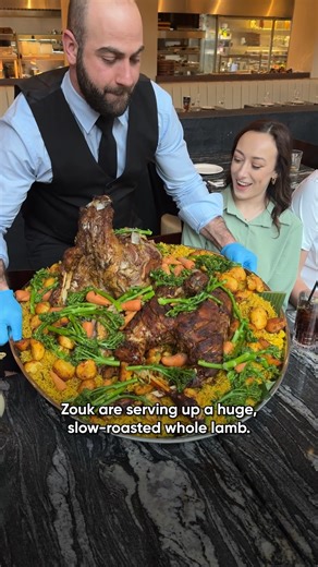 Zouk is serving an ENTIRE roast lamb, and it comes with roast potatoes, rice, veg and spicy gravy 😱🥩 | Proper Manchester