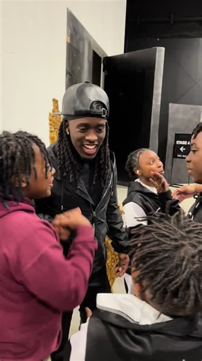 When the Atlanta Drum Academy drum kids met @Kai Cenat at @Studio Space Atlanta . Of course they were very very excited . Maybe one day we will link up for a shoot . #atldrumacademy #kaicenat