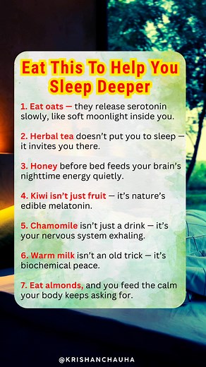 🌙 Foods That Make You Sleep Faster & Deeper #SleepBetter #DeepSleep #SleepTips #HealthyEating #SleepFoods #NightRoutine #food #fblifestyle | Krishan Kumar