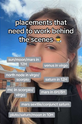 placements that need to work behind the scenes 🕵️‍♀️ do you think I’m missing any? @imagineastrology on tumblr for more insights ✧*:･ﾟ✩ website in bio to buy full readings!!!! #astrologytiktok #astrology #astrotok #astrologymemes #birthchart