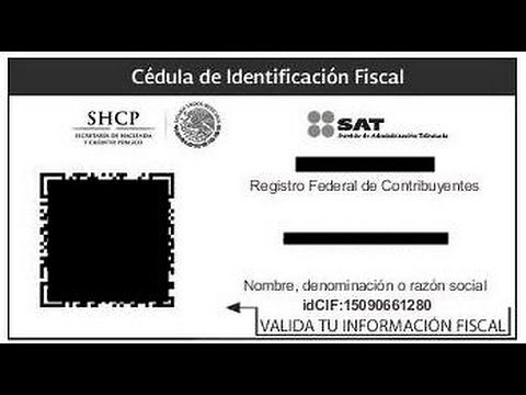 2020 - RFC con homoclave - Imprimir cédula fiscal - SAT México