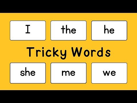 Tricky Words | Sight Words | Set #1 | Sentences with Tricky Words | Phonics Reading
