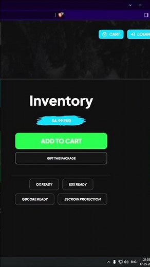 Best FiveM Inventory Script with Pause Menu #mjdevelopment #gta6 #qbcore #fivemscripts