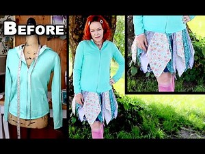 Thrift Flip: How to Upcycle a Sweatshirt into a Unique Dress