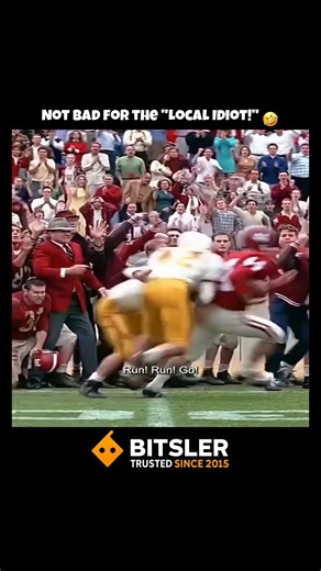Retro Fan FM on Instagram: "Gump was still better than all of them! 🤣 Forrest Gump - Football Scene (1994) A moment of pure, unadulterated instinct triumphing over strategy, a perfect visual metaphor for the entire film. Young Forrest, with his leg braces magically shattered by the force of his own defiant run, discovers a new kind of freedom: straight-line speed. Coached by Bear Bryant at the University of Alabama, he is given the simplest, most brilliant instruction in sports cinema: "Run, Fo