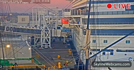 【LIVE】 Live Cam Galveston Harbour | SkylineWebcams