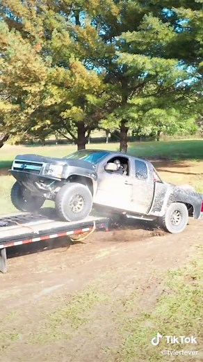 Off-Road Adventure: Black Pickup Truck in Action