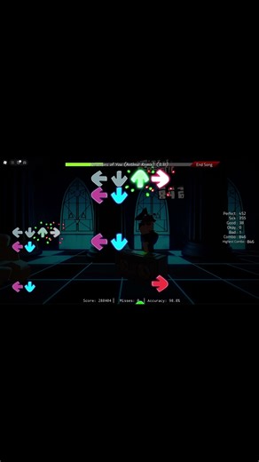 memories of you (atheral remix) Full combo | hard part #fnf #personaost #rythmgame #roblox