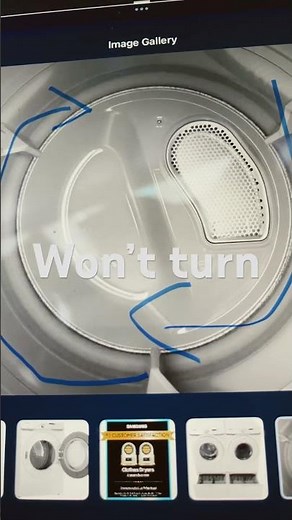 Samsung front load dryer not working not spinning #samsungdryer