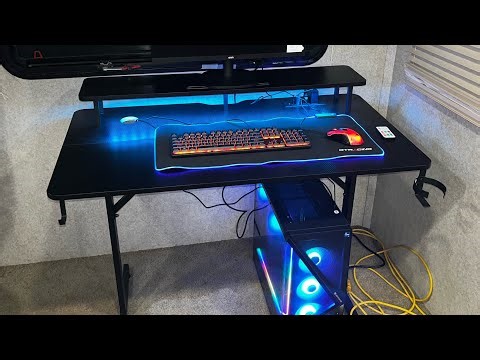 PC and desk set up finished