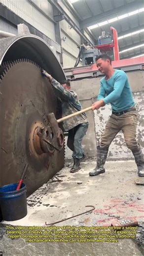 Old School Fix! Hammer Saves Stuck Bearing 🌾 | Quick Farm Hack