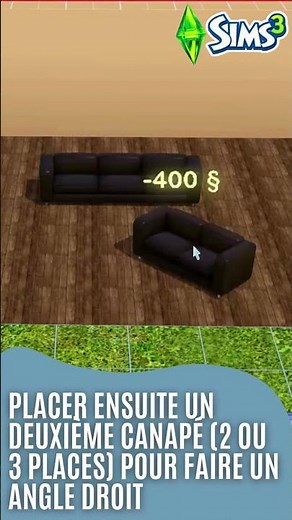 Comment créer un canapé d'angle jeu de base dans les #sims3