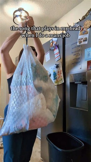 Ches Parker on Instagram: "Please take a joke 😂 we both take out the trash, but as long as people say women belong in the kitchen, I’ll gladly expect that same man to walk the garbage out 😜😆 #marriedhumor #chores #getrdone"