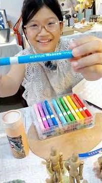 UNBOX ACRYLIC MARKER TRUE COLOR của học trò Hannah mini