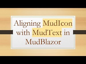Aligning MudIcon with MudText in MudBlazor