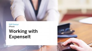 Working with SAP Concur ExpenseIt in iPhone