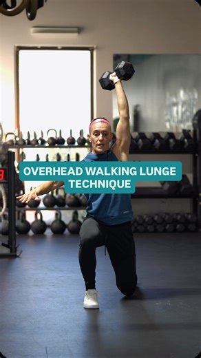 The overhead lunge looks simple until you try it. It demands core control. Shoulder stability. Full-body coordination. And mental focus from the first step to the last. Most people skip it because it’s hard. But hard is what builds a stronger, leaner, more resilient body. Don’t just train to sweat. Train to improve. Save this #dumbbellwalkinglunge #coachingcues #stabilitystrength | Ausletics