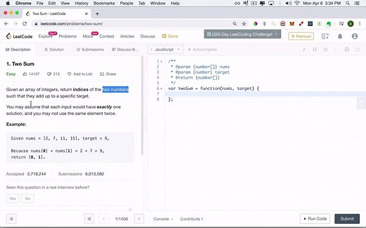 力扣算法解题 LeetCode Solutions (基于JavaScript)