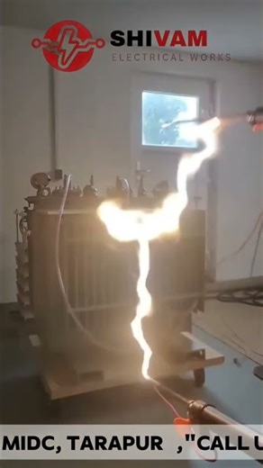 Transformer High Voltage Arc Test ⚡ |Insulation Strength Check #ytshorts #motorrewinding#engineering