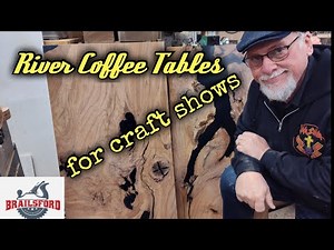 Adding River Coffee Tables to My Craft Show Booth! 🌊 Live-Edge Willow Oak Build (Batch of 2)