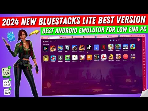 (2024) New Bluestacks Lite Best Emulator For Low End PC | Best Bluestacks Lite Version For Free Fire