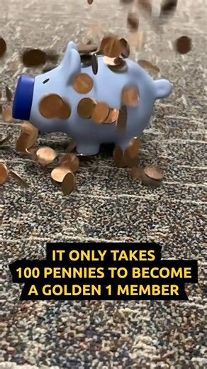 Golden 1 Credit Union on Instagram: "Before pennies become history, make yours count. It only takes $1 to open a Golden 1 account."