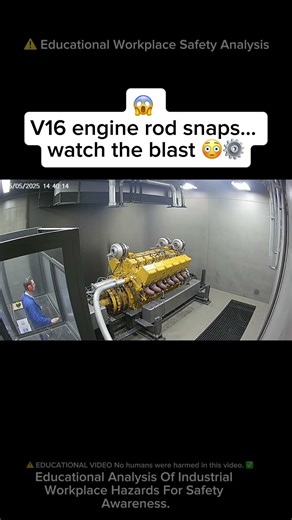 ⚠️ INSANE V16 Diesel EXPLODES Apart 😳⚙️ #workfails