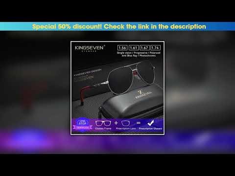 New Arrival KINGSEVEN Fashion Pilot Optical Lens Sunglasses Prescription Myopia Hyperopia Progressi