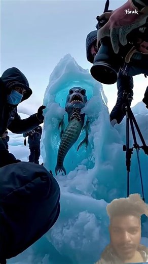 “Alien Creature Found Frozen in Ice? 👽❄️ #Shorts”